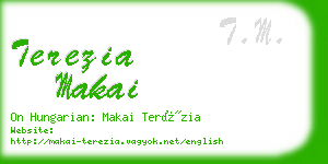 terezia makai business card